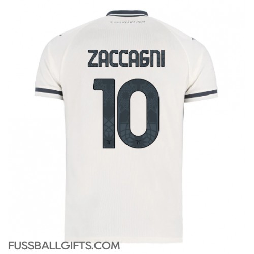 Lazio Mattia Zaccagni #10 Fußballbekleidung Auswärtstrikot 2025-26 Kurzarm
